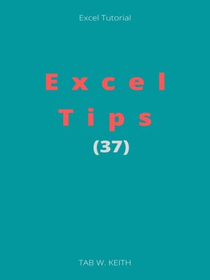 cover image of Excel Tips